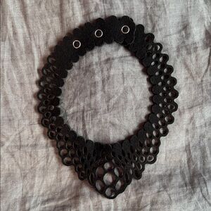Vintage 2009 laser cut felted wool collar